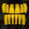 Biblioteca de dientes digital Pablo Picasso - Modelo STL para diseño CAD en odontología.