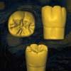 Archivo 3D Van Gogh - Vista superior de anatomía dental digital.