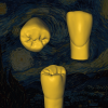 Archivo STL Old Van Gogh - Estructura dental con superficie texturizada.