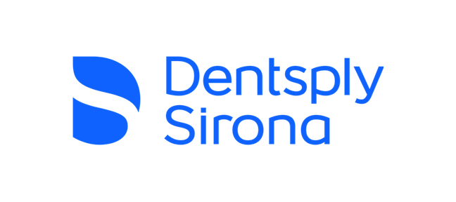 Dentsply Sirona 标志，CEREC Primescan 扫描仪制造商